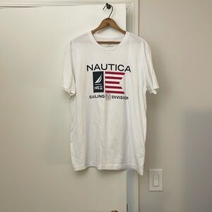 Nautica US sailing division t-shirt, white, size L